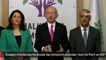 Özdağ'ın Kılıçdaroğlu'na destek ilan etmesinin ardından Yeşil Sol Parti ve HDP toplanıyor: Tavrımızı açıklayacağız