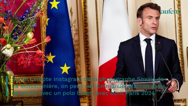 Emmanuel Macron : en polo blanc moulant, les muscles saillants, cette photo ne laisse personne indifférent