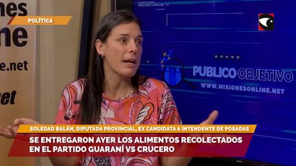 Se entregaron ayer los alimentos recolectados en el partido Guaraní vs Crucero