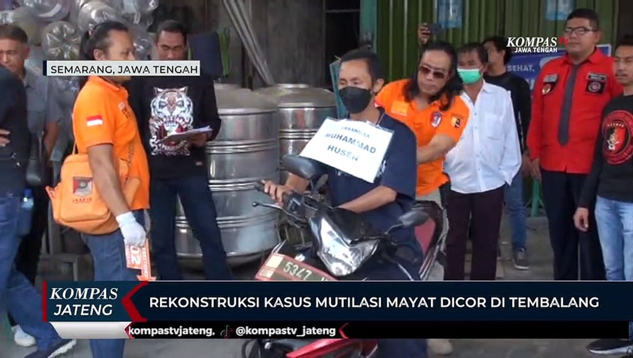 Rekonstruksi Kasus Mutilasi Mayat Dicor di Tembalang