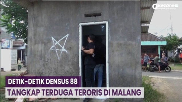 Detik-Detik Densus 88 Tangkap Terduga Teroris di Malang