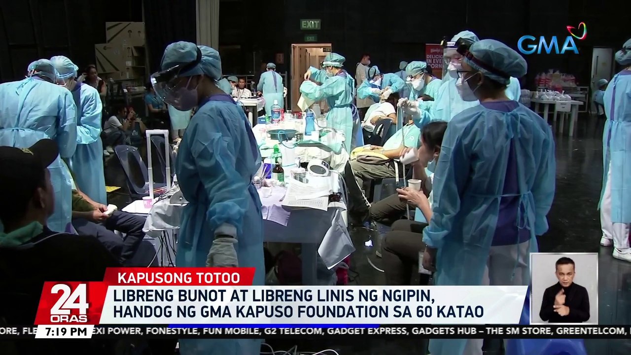 Libreng bunot at libreng linis ng ngipin, handog ng GMA Kapuso Foundation sa 60 katao | 24 Oras