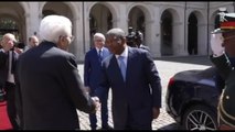 Mattarella riceve al Quirinale il presidente della Repubblica d'Angola