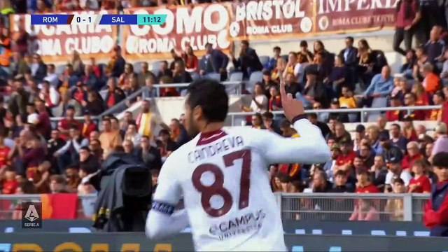 Roma-Salernitana 2-2 Matic scores late equaliser for Roma Highlights Serie A 2022_23