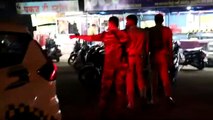 सुरक्षा व्यवस्था चाक-चौबंद रखने अफसरों ने की रात्रि गश्त