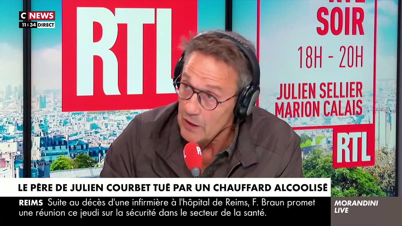 Drame lié à l'alcool - Regardez Julien Courbet qui raconte comment son père a été tué par un chauffard alcoolisé, qui a perdu le contrôle de sa voiture, alors qu'il marchait tranquillement sur un trottoir