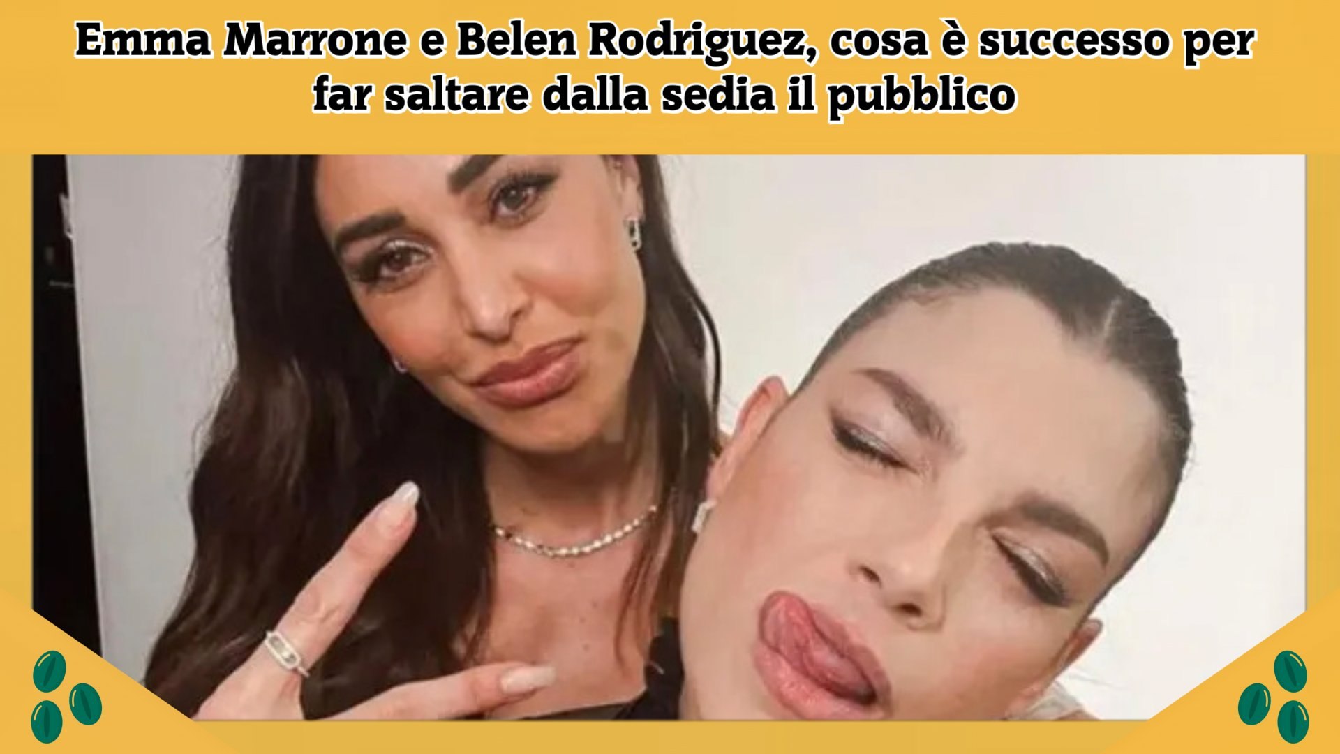 Emma Marrone e Belen Rodriguez, cosa è successo per far saltare dalla sedia  il pubblico - Video Dailymotion