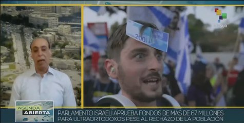 Israelíes protestan contra presupuesto 2023-2024 aprobado por Parlamento