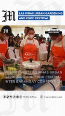 Villars visit Las Piñas Urban Gardening and Food Festival Inter Barangay Competition