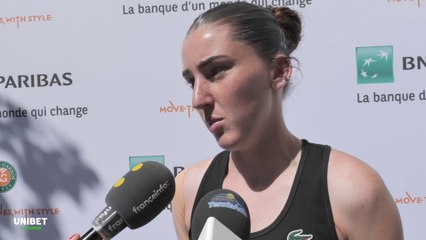 Roland-Garros 2023 - Elsa Jacquemot : "Après mon titre en Juniors, je pensais que ce serait plus simple, que je serais top 10, qu'il n'y aurait pas forcément de difficultés..."