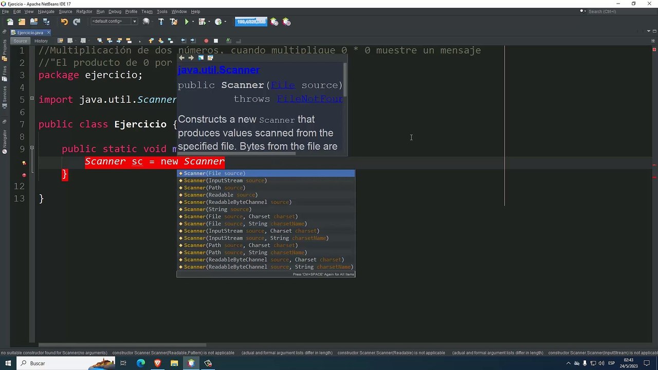 Multiplicación de dos números, cuando multiplique 0 * 0 muestre un mensaje "El producto de 0 por cualquier número es 0" en Java