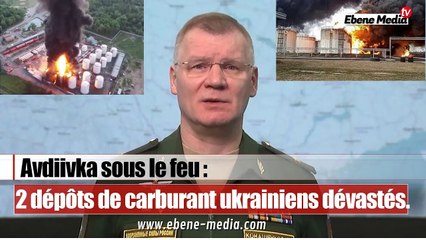 Les russes détruisent 2 dépôts de carburants pour véhicules militaire ukrainiens.