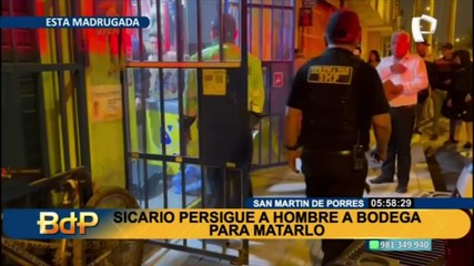 SMP: sicario persigue a joven de 20 años para asesinarlo en una bodega