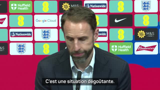 Racisme - Southgate : "C'est une situation dégoûtante"