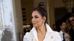 Eva Longoria Paired Her Dreamy White High-Slit Gown With a Top-Knot Bun