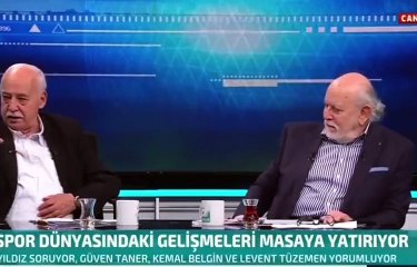 Spor yorumcusu Kemal Belgin, isim vermeden Hakan Şükür'den bahsedince sunucunun eli ayağına dolaştı