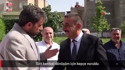 Siirt kentsel dönüşüm için kepçe vuruldu