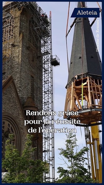L'église Sainte-Thérèse de Rennes a retrouvé sa flèche