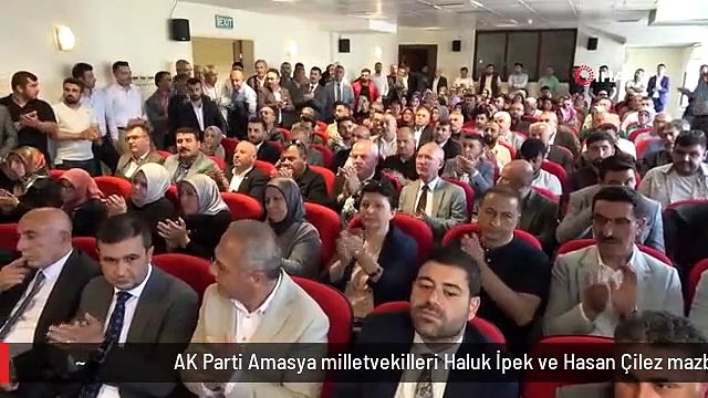 AK Parti Amasya milletvekilleri Haluk İpek ve Hasan Çilez mazbata aldı