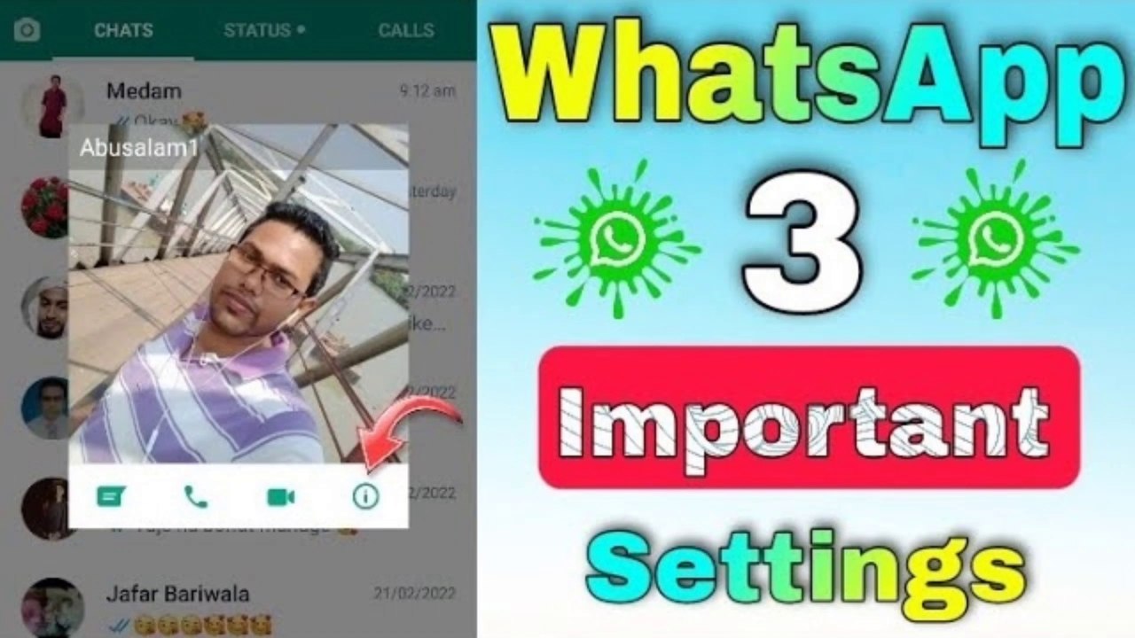 WhatsApp ~ এর Top  3 গুরুত্বপূর্ণ Settings || WhatsApp Top  3 Important Settings