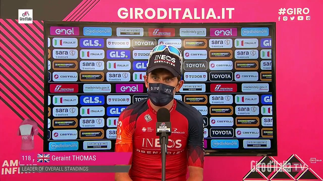 Tour d'Italie 2023 - Geraint Thomas : "We are all safe and ready for the next three stages. Wearing the Maglia Rosa on my birthday it will be definitely nice"