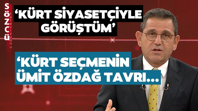 'Kürt Siyasetçi ile Görüştüm' Fatih Portakal Kürt Seçmenin Ümit Özdağ Tavrını Anlattı!