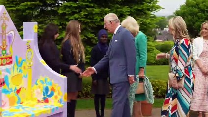 A colourful throne for King and Queen in Northern Ireland