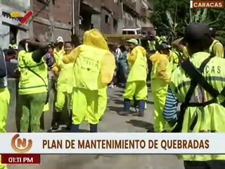 Gobierno de Caracas ejecuta plan de mantenimiento en 127 quebradas y 70 torrenteras