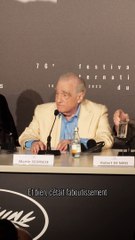 Martin Scorsese en conférence de presse lors du Festival de Cannes.