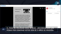 El PSOE de Mojácar hace 10 días: «Recordad que las penas por comprar votos son de 3 años de prisión»
