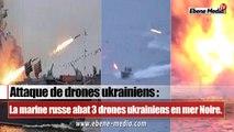 La marine russe abat 3 dangereux drones ukrainiens en mer Noire (Vidéo)