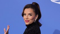 Eva Longoria Paired Her Bedazzled Plunging Gown With a Party Pony