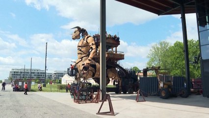 Watch: Asterion the Minotaur delights crowds in Toulouse