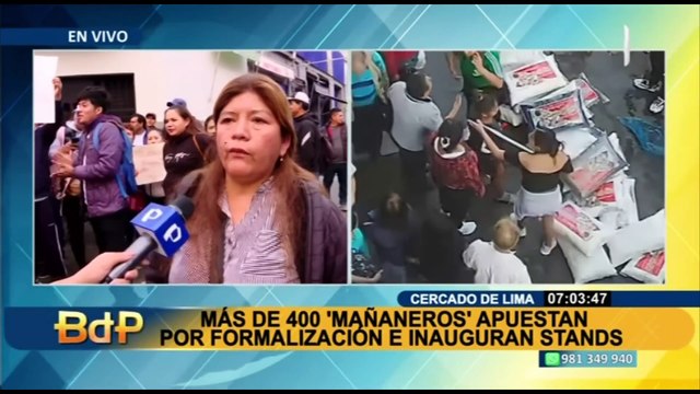 Feria Mañanera : Ambulantes del Cercado de Lima piden que les permitan trabajar de 4 a 9 a.m.
