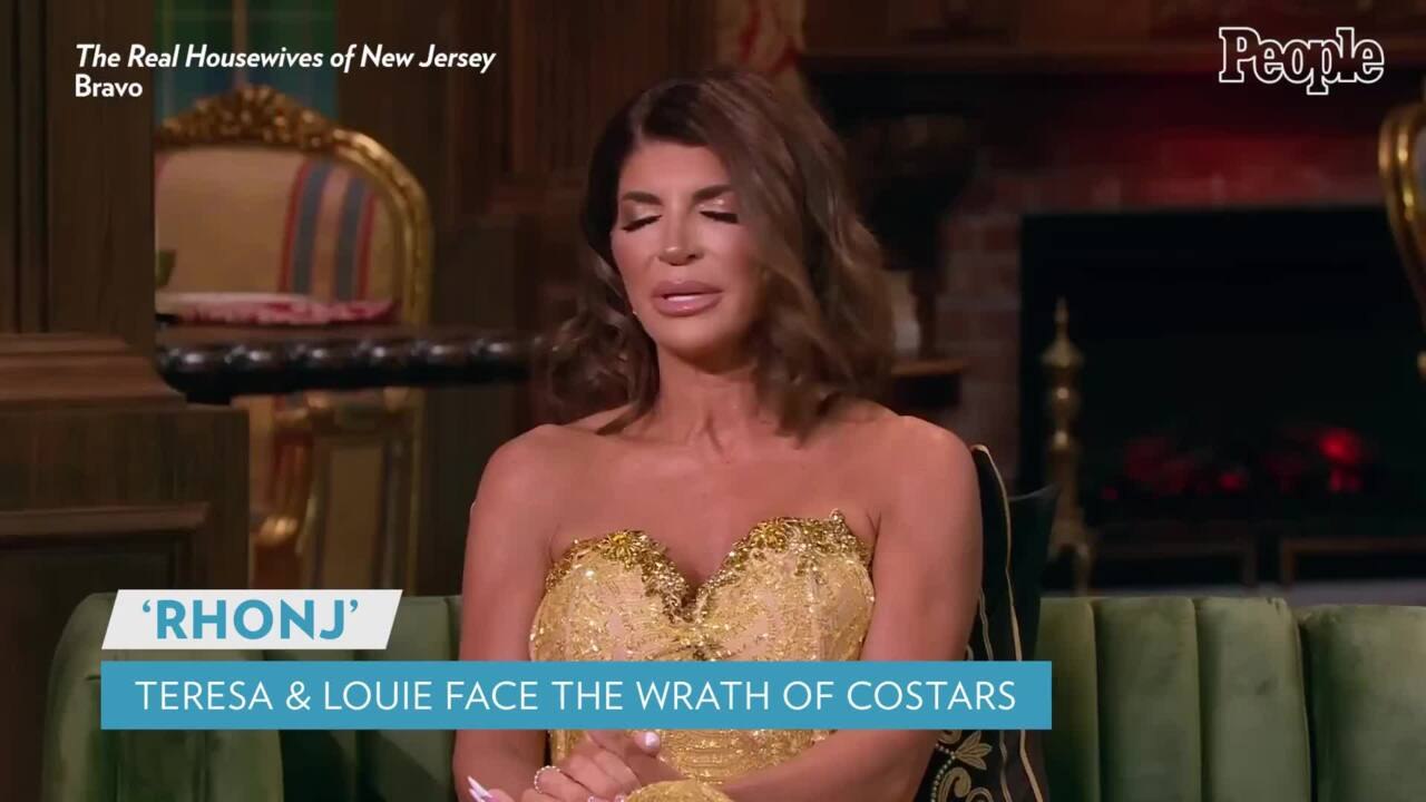 'RHONJ' Reunion: Teresa Storms Out and Louie Alleges 'Death Threats' While Taking Heat About Hiring a P.I.