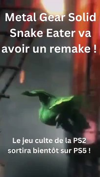 METAL GEAR SOLID : SNAKE EATER bientôt en remake sur PS5