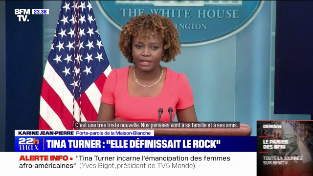 Mort de Tina Turner: Tina Turner était une icône de la musique , la réaction de la porte-parole de la Maison-Blanche à l'annonce du décès de la chanteuse