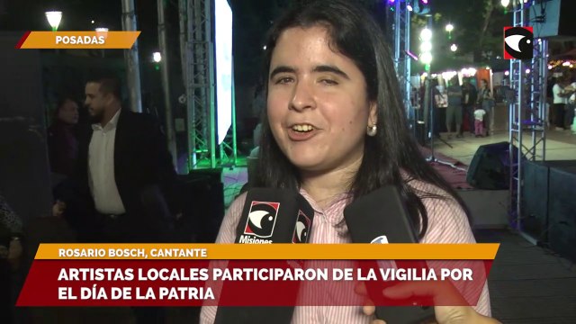 Artistas locales participaron de la vigilia por el día de la Patria