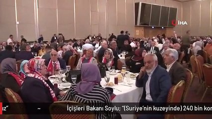 İçişleri Bakanı Soylu: "(Suriye'nin kuzeyinde) 240 bin konutu en geç 3 yıllık süreç içinde tamamlayacağız"
