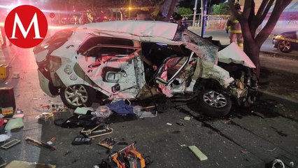 Conductor ebrio mató a dos jóvenes luego de pasarse un alto en Guanajuato