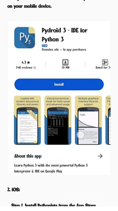 How to install python on Android, IOS, Windows, Mac, Paython Day-2