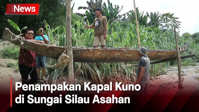 Kapal Kuno Bertuliskan Angka 1714 Ditemukan Warga di Sungai Silau Asahan, Begini Penampakannya