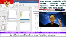 Cara Membuang Butir Item Skala Penelitian di Jamovi - Gilang Mbsnags