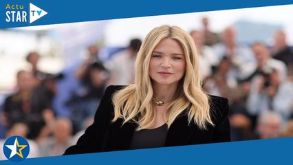 Virginie Efira affiche son baby bump à Cannes : couleurs sombres, tailleur sobre et talons, elle app
