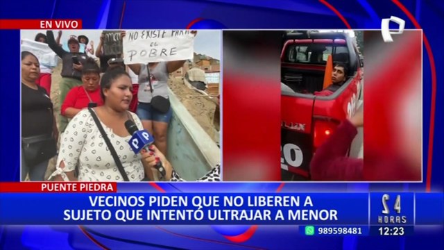 Puente Piedra: vecinos exigen cárcel para sujeto que intentó abusar de una niña