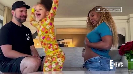 See Serena Williams Share Pregnancy News With Daughter Olympia! _ E! News