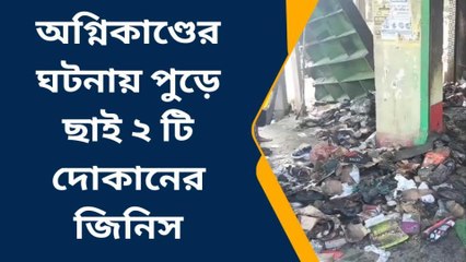 অগ্নিকাণ্ডের ঘটনায় পুড়ে ছাই ২ টি দোকান