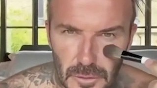 David Beckham shows off his skincare routine to Instagram in bizarre shirtless video. He says that he likes to take care of his skin and uses a Victoria Beckham Beauty approved routine.