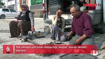 Yok olmaya yüz tutan kalaycılığı ‘seyyar’ olarak devam ettiriyor