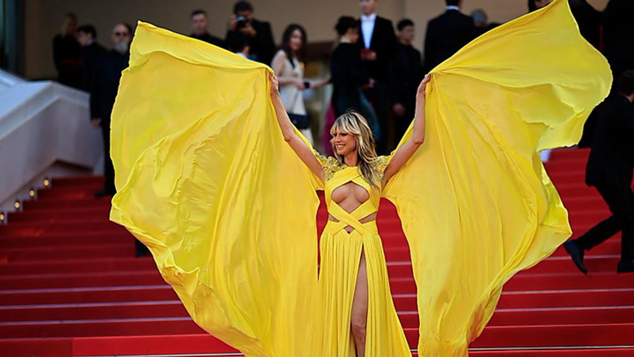 Nippelblitzer in Cannes: Heidi Klum sorgt ohne BH für Aufsehen